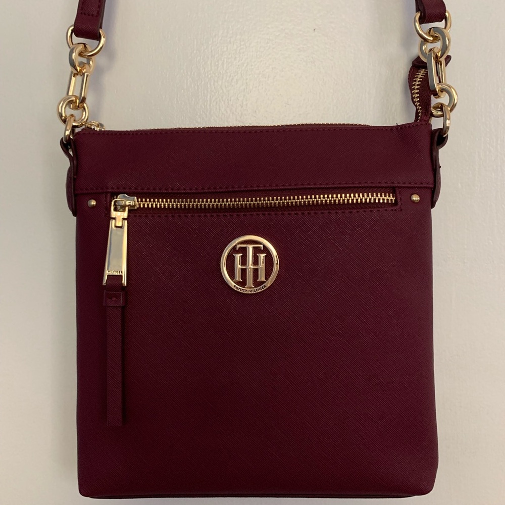 Purple Tommy Hilfiger Crossbody Purse Bag